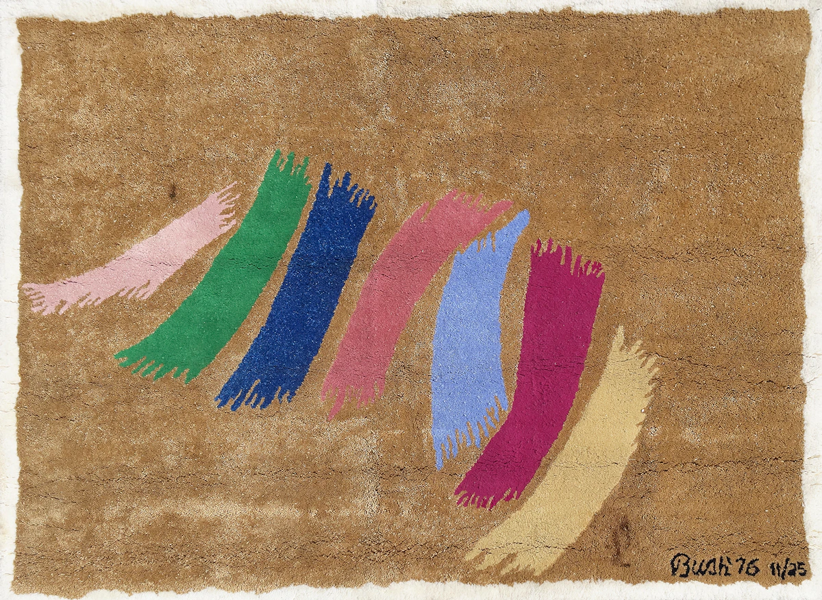 Jack Hamilton Bush, Untitled, acrylic fibre tapestry, 1976