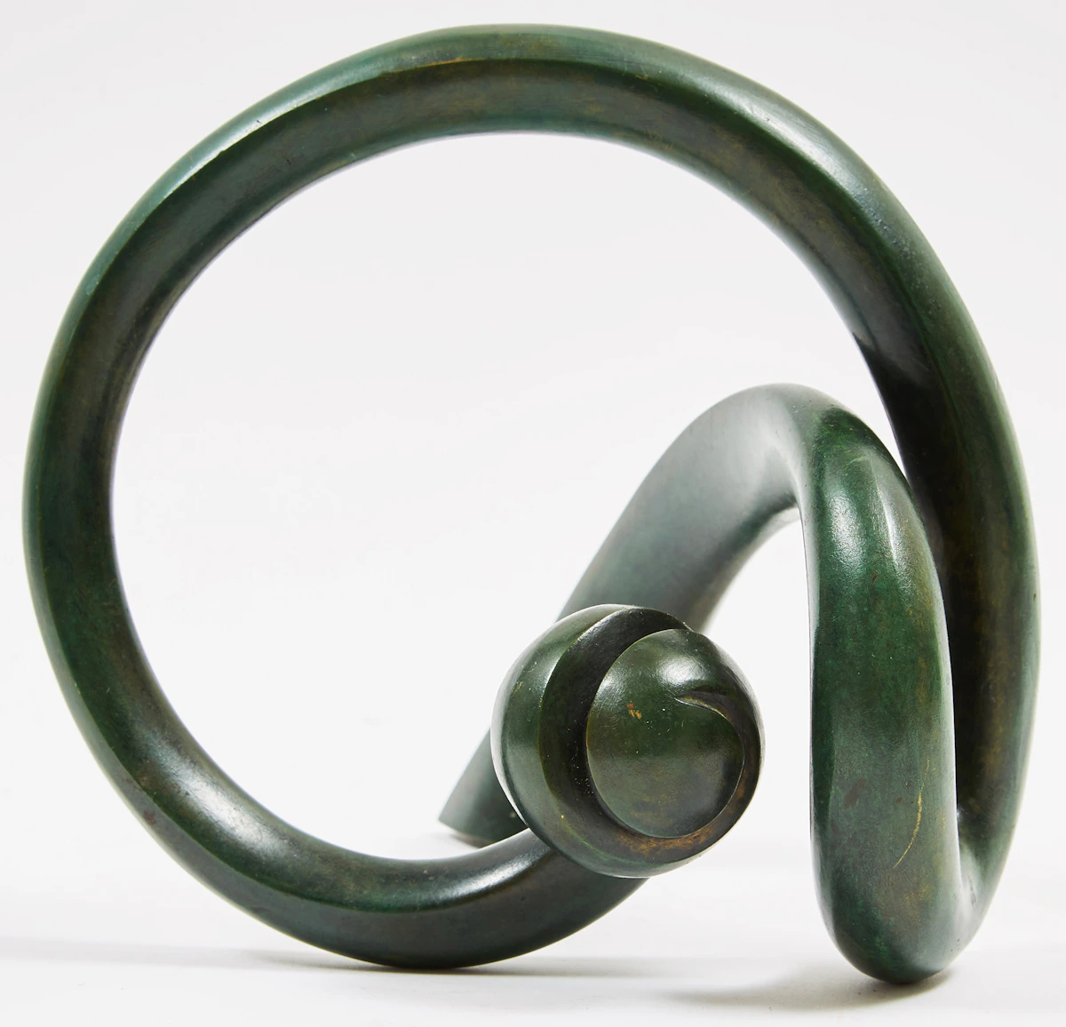 Maryon Kantaroff, Untitled, green patinated bronze