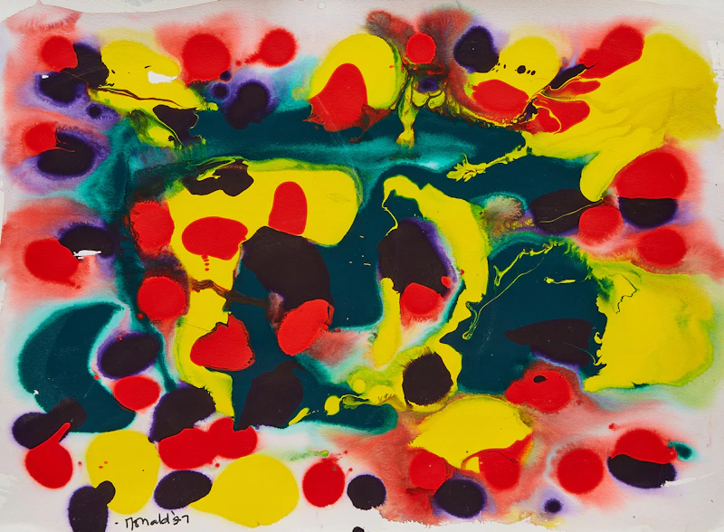 William Ronald, Untitled, mixed media on paper