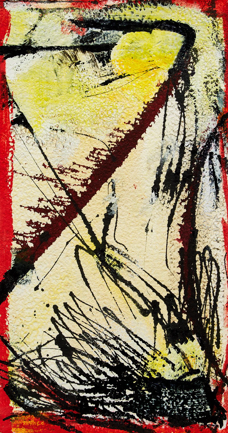 Marcelle Ferron, Sans titre , oil on paper