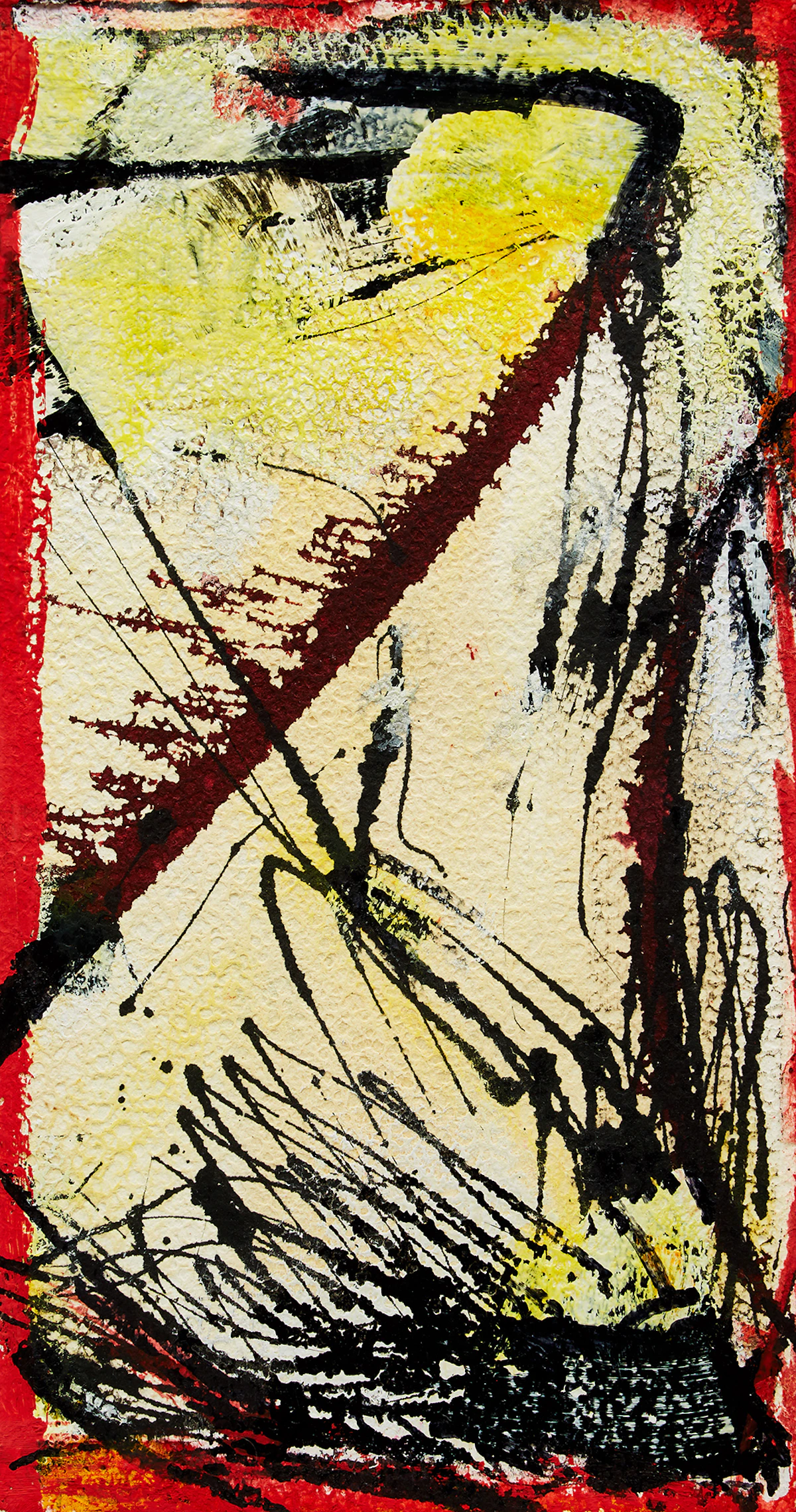 Marcelle Ferron, Sans titre , oil on paper, 1984