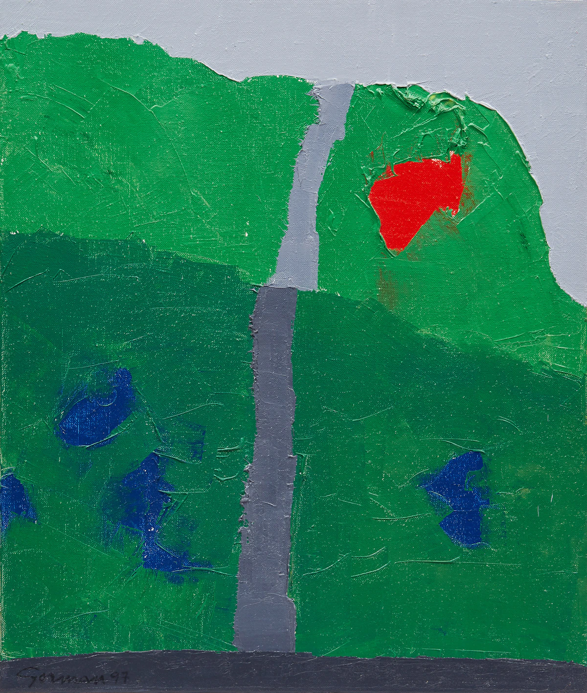 Richard Borthwick Gorman, Untitled Abstraction, oil on canvas, 1997