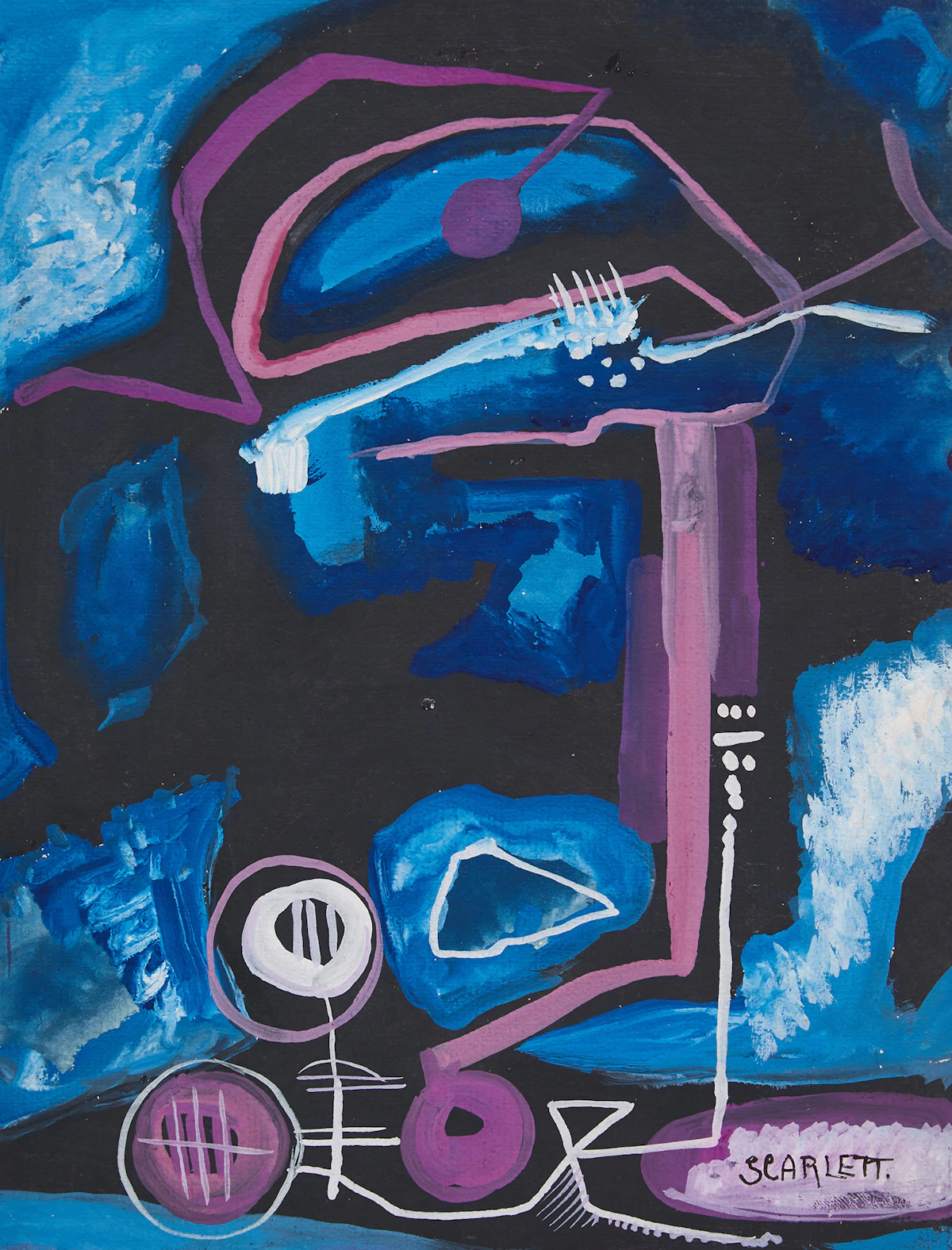 Rolph Scarlett, Untitled Abstraction, gouache on paper