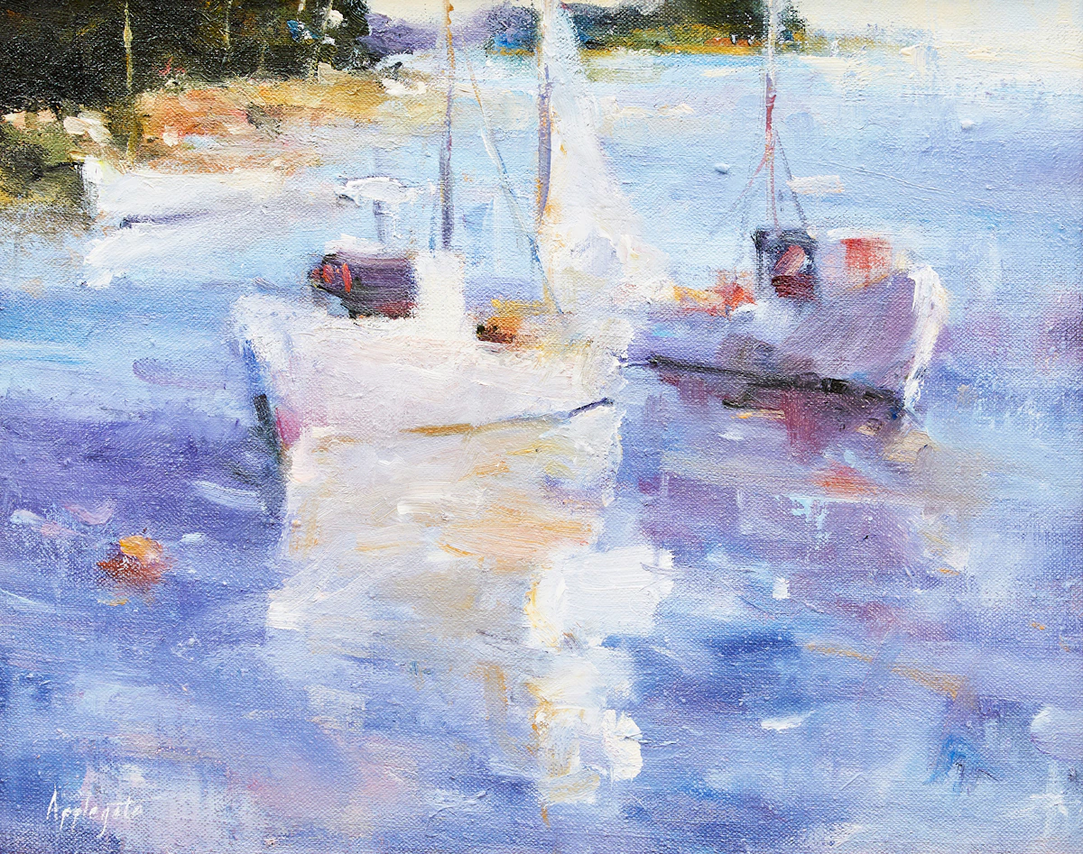 Barbara Applegate, Stonington I, oil on canvas