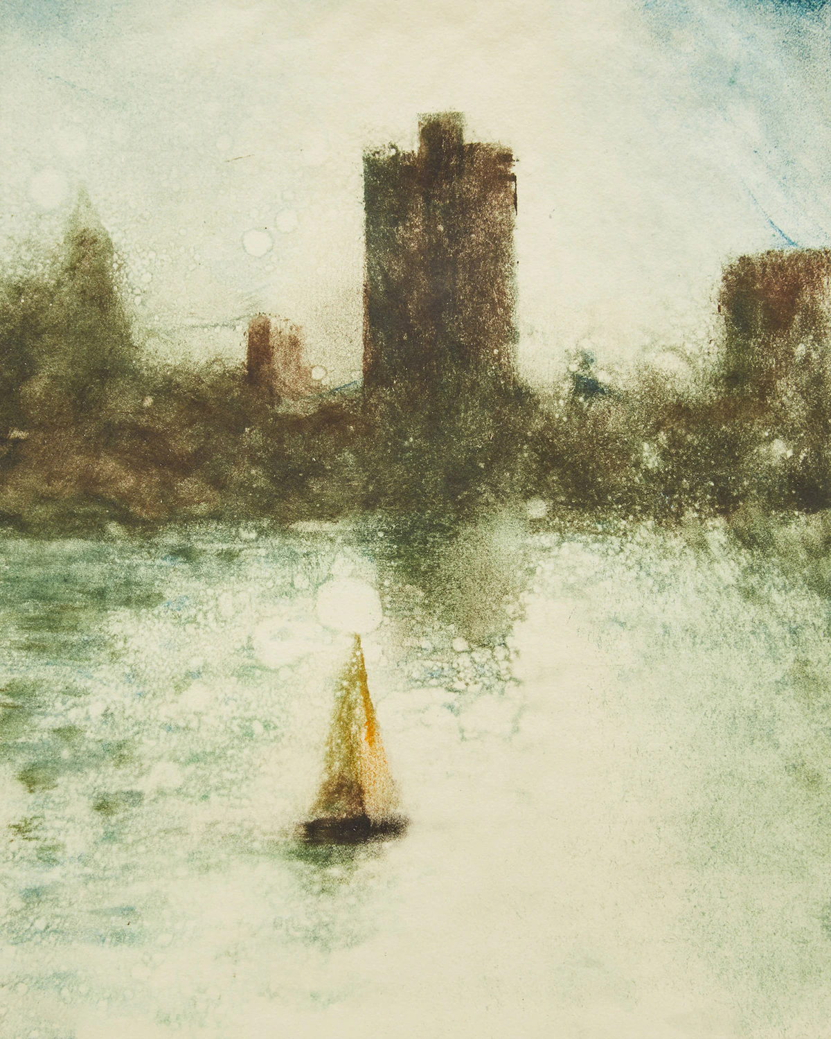 Bill Jacklin, Reflection NYC 1, 2001, colour monotype