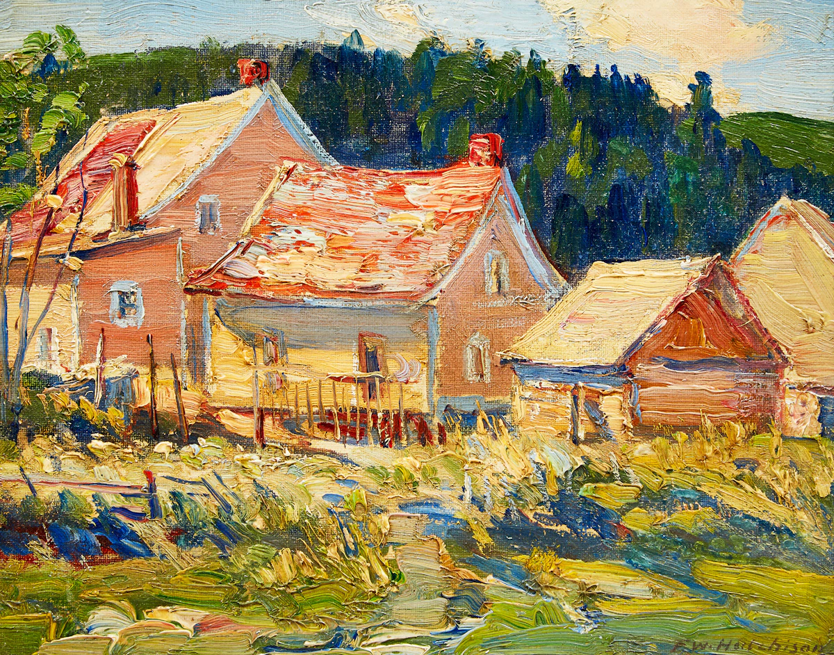 Frederick William Hutchison, Homestead, oil on board