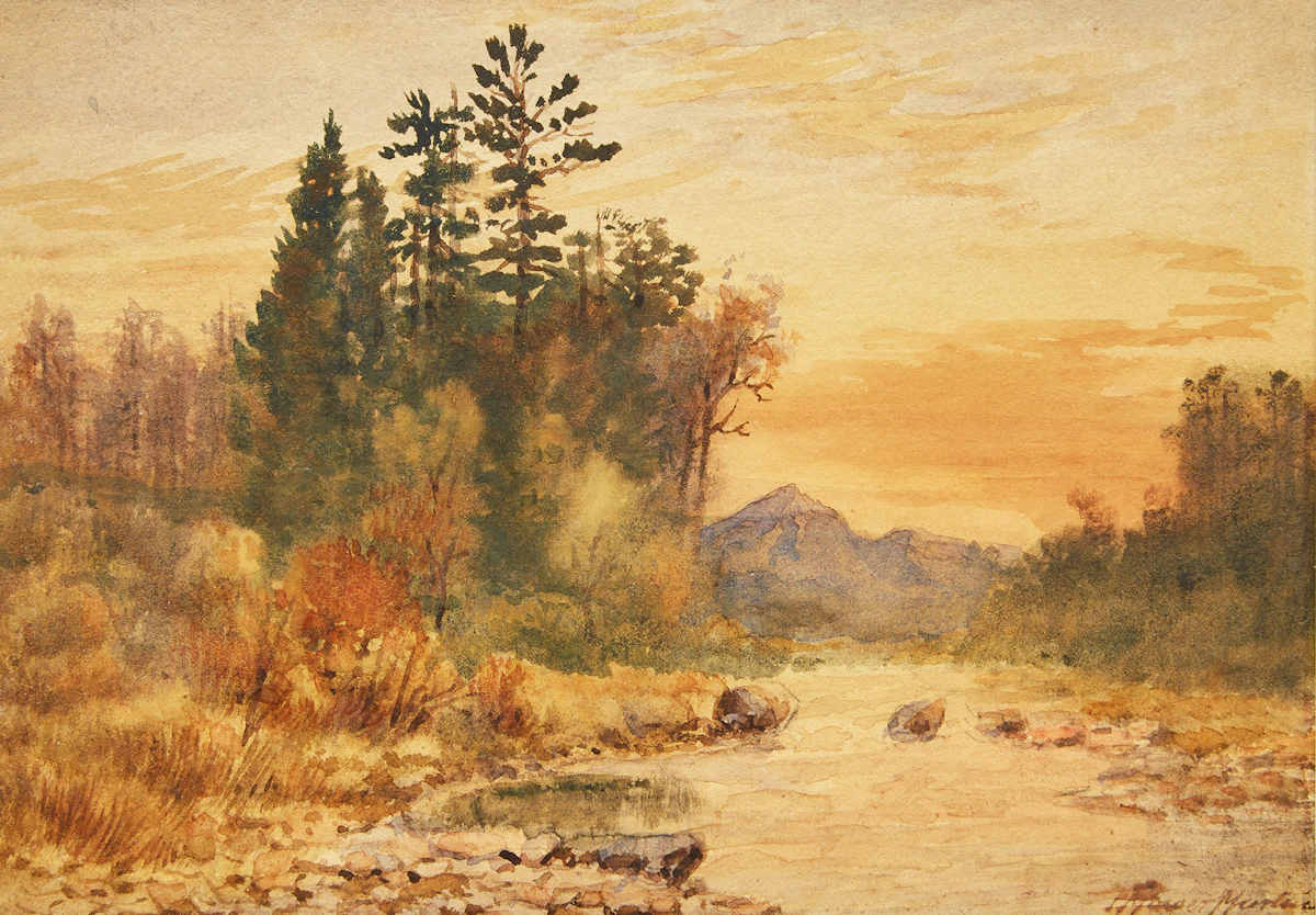 Thomas Mower Martin, Landscape with Trees, watercolour on paper