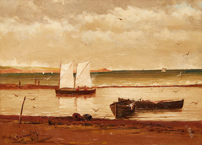 St. Lawrence River, St. Baptiste, Quebec by Farquhar McGillivray Strachan Knowles