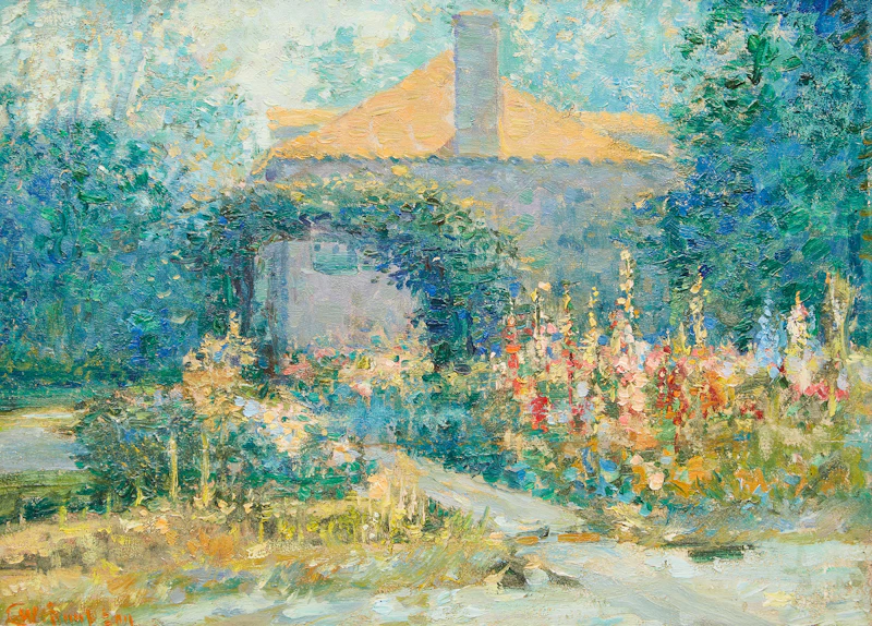 Flower Garden in Summer by Charles Walter Simpson