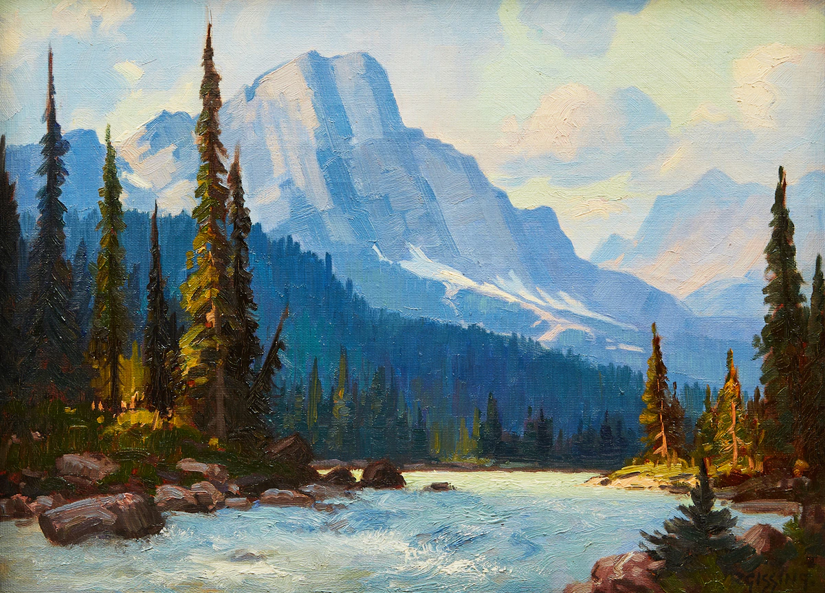 Roland Gissing, Stormy Weather-Ghost River, oil on canvas