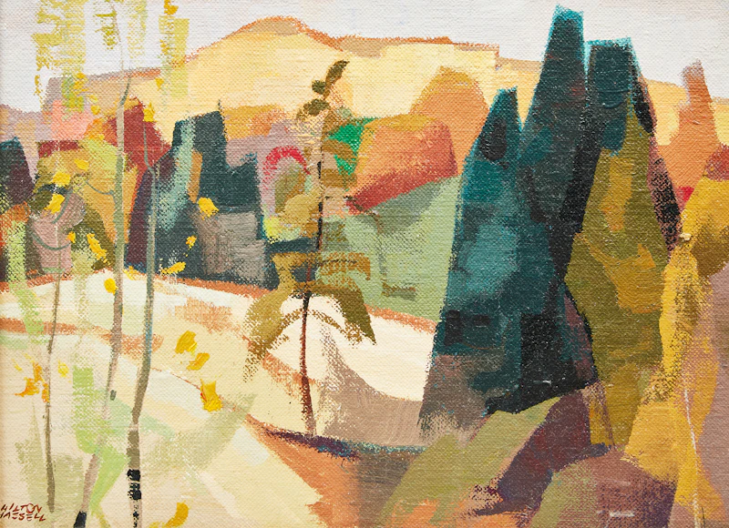 Hilton MacDonald Hassell, On Mary Lake Rd. S. Huntsville, acrylic on canvas board