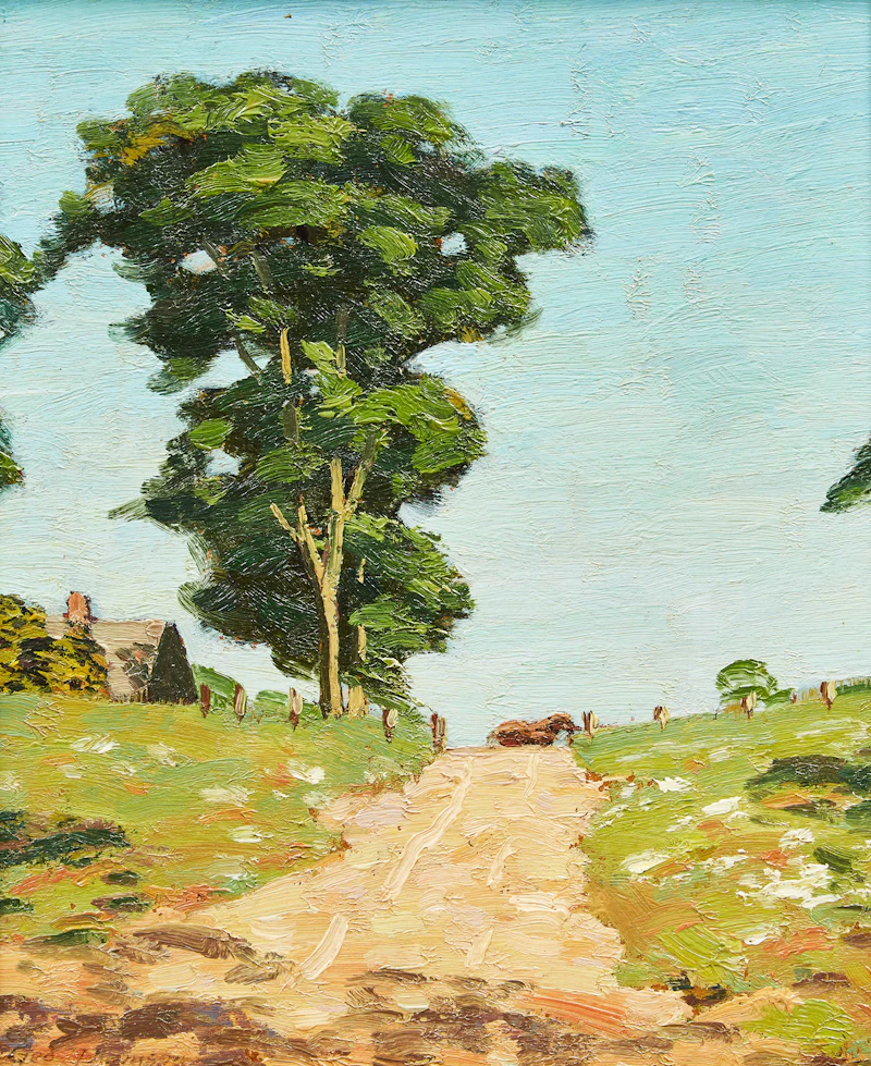 George Thomson, Hill Top - Owen Sound, oil on board