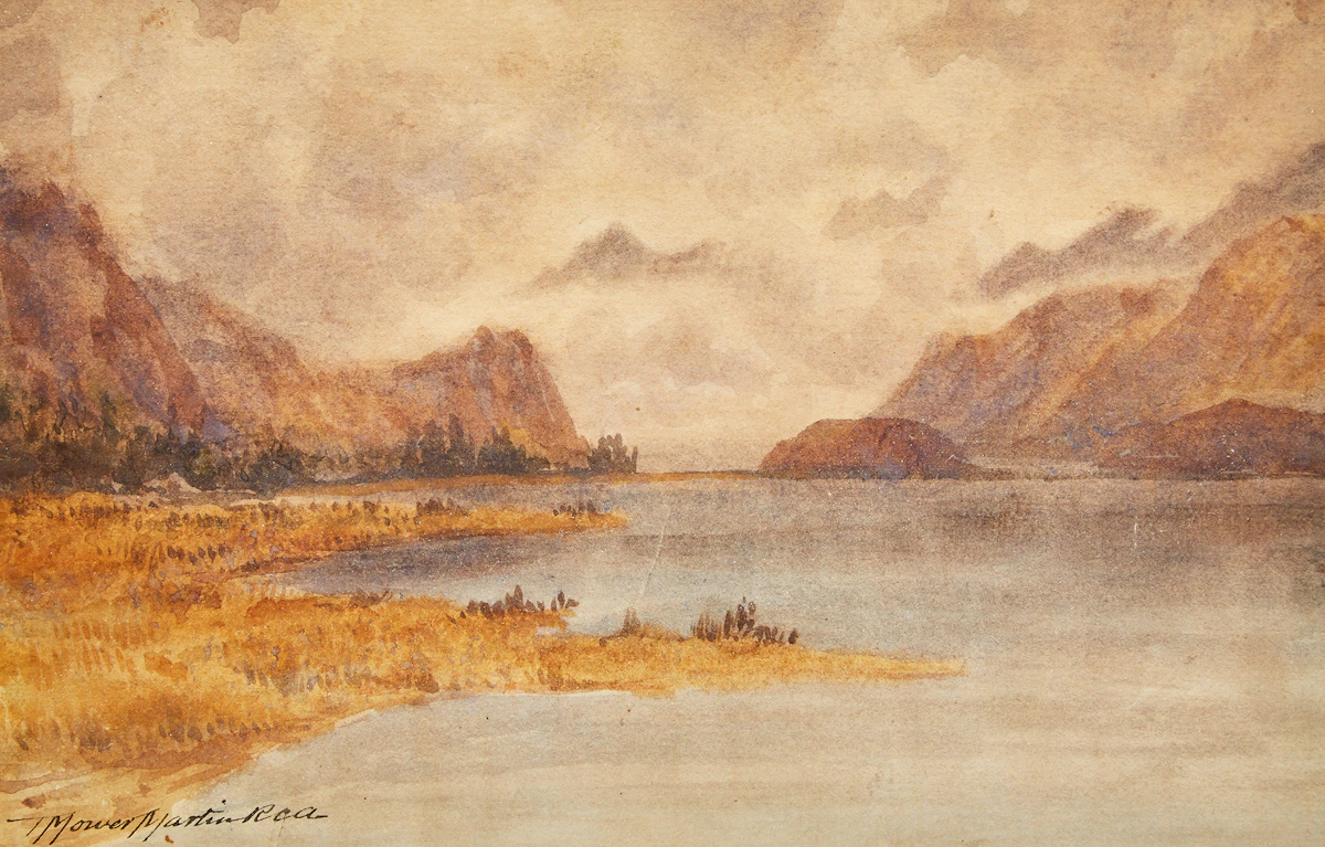 Thomas Mower Martin, Landscape with Mountains, watercolour on paper