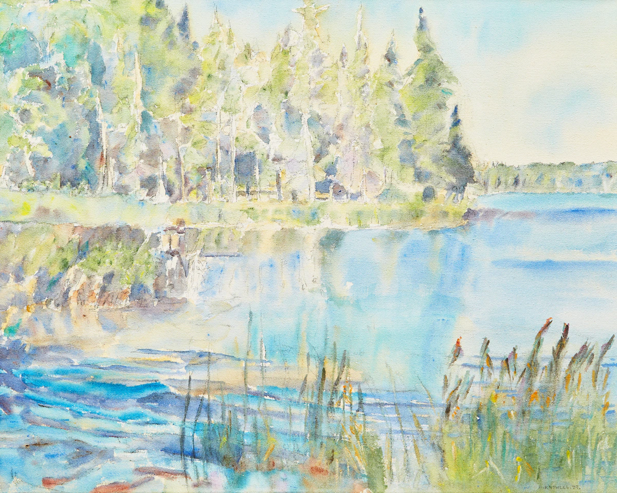 Dorothy Elsie Knowles, Waves, acrylic on canvas, 1979