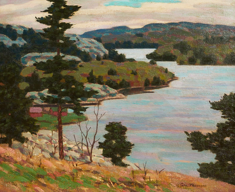 George Thomson, In the Rocky Heights, oil on canvas