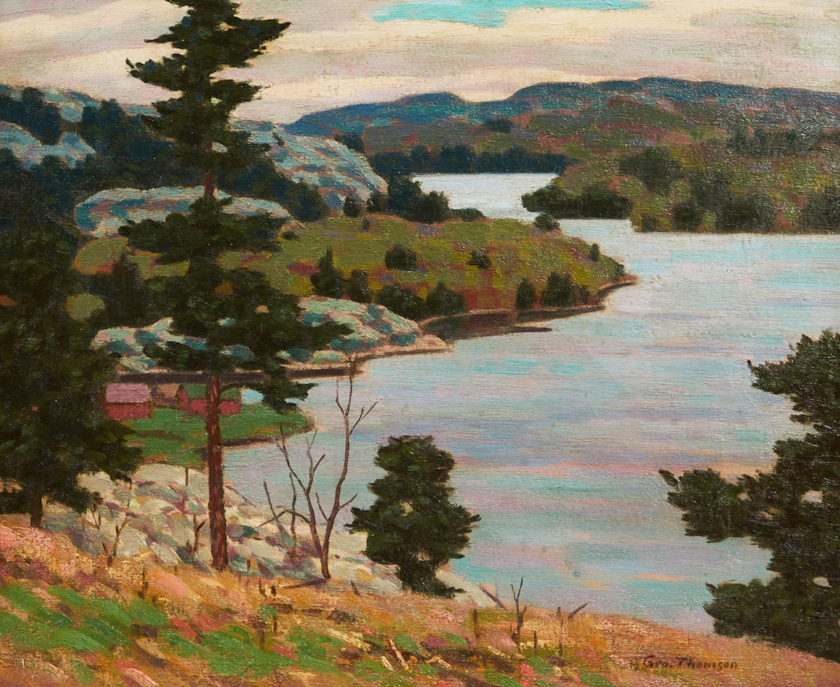 George Thomson, In the Rocky Heights, oil on canvas