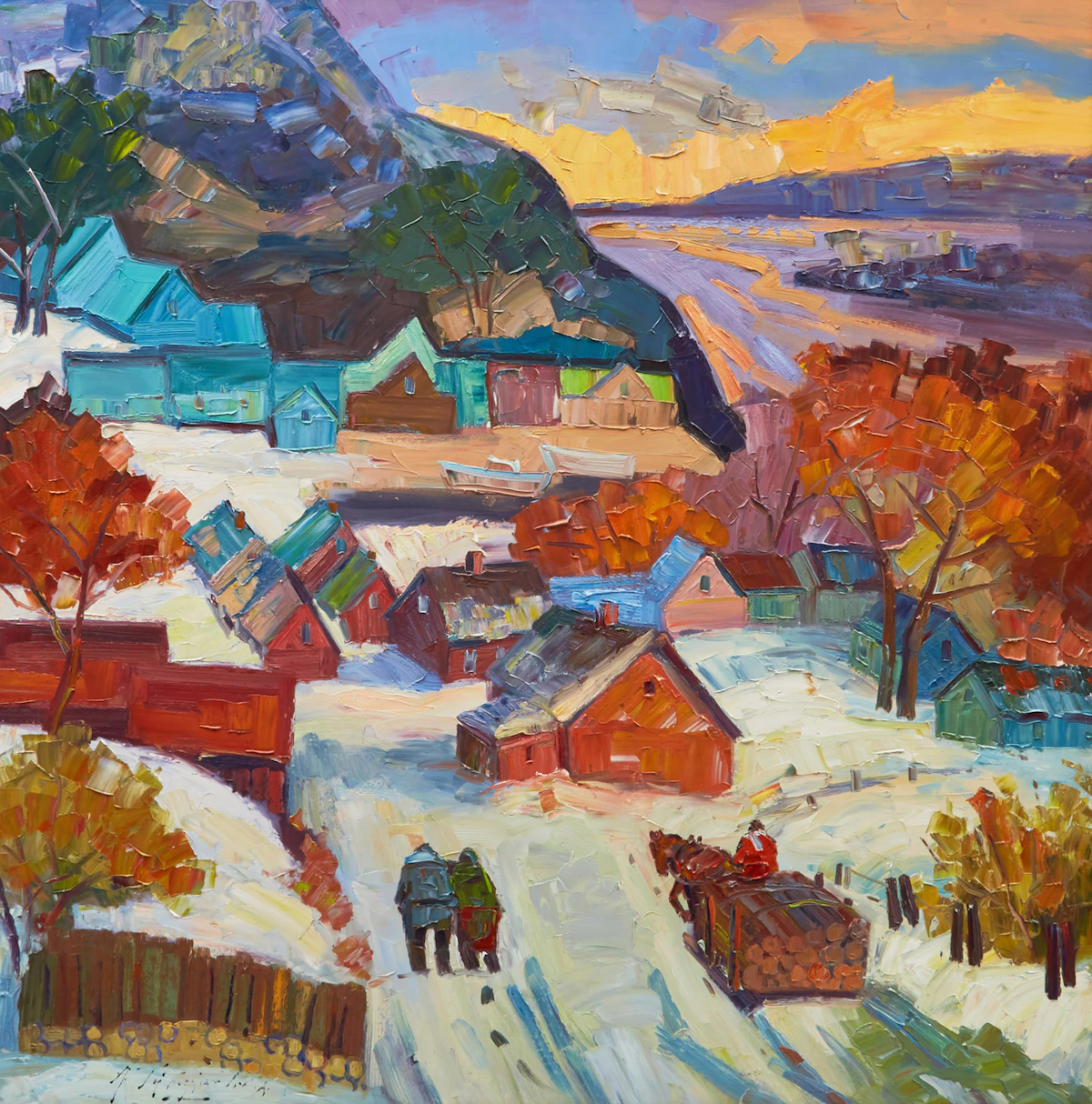 Armand Tatossian, Charlevoix, oil on canvas