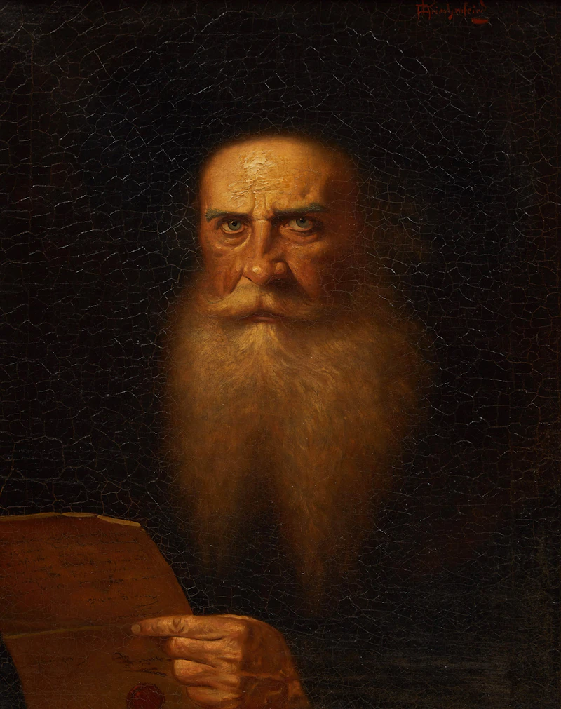 Portrait of a Rabbi by Aloys Priechenfried