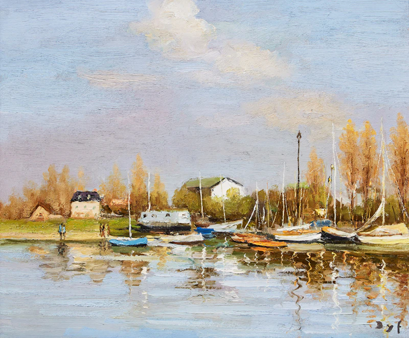 Rivière en Normandie by Marcel Dyf