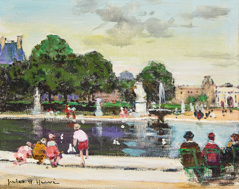 A Scene of Paris  by Jules René Hervé