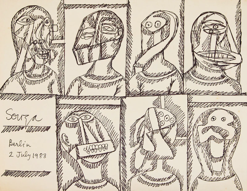 Multiple Portraits by Francis Newton Souza