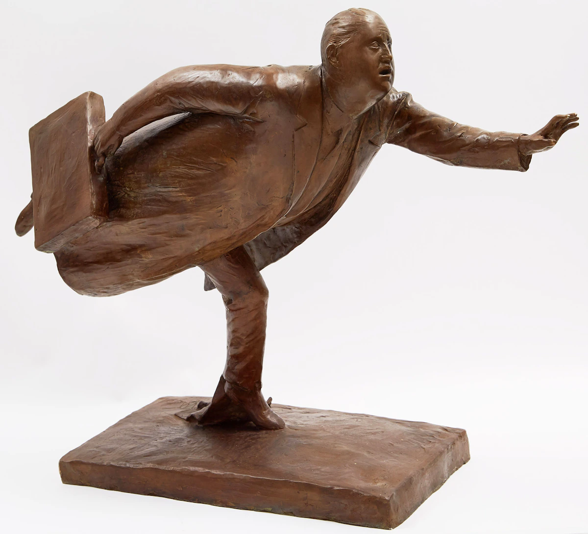 William Hodd McElcheran, Homage to Barlach (Flat Out), 1994, bronze