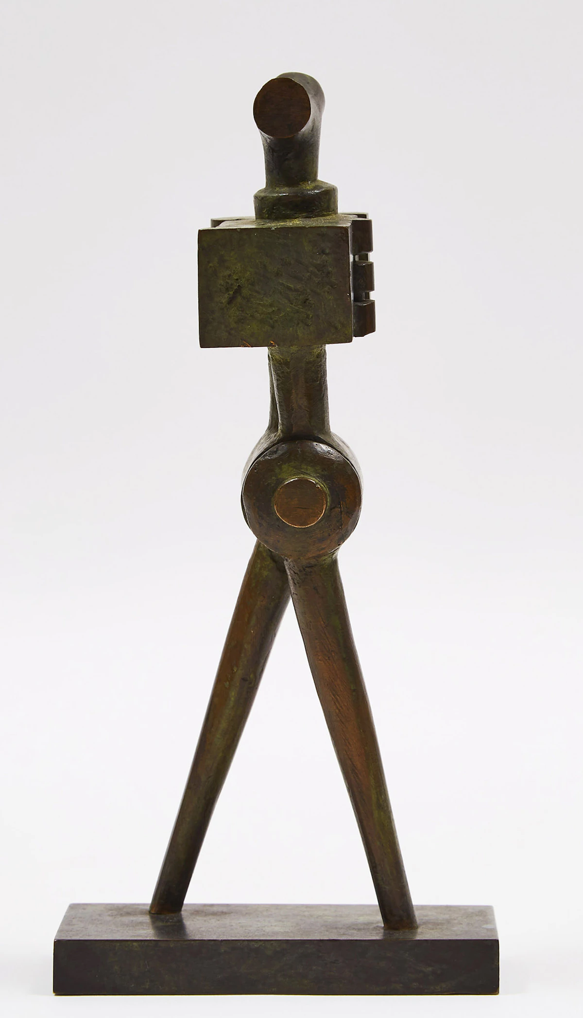 Sorel Etrog, Voyager Study, green patinated bronze, 1976
