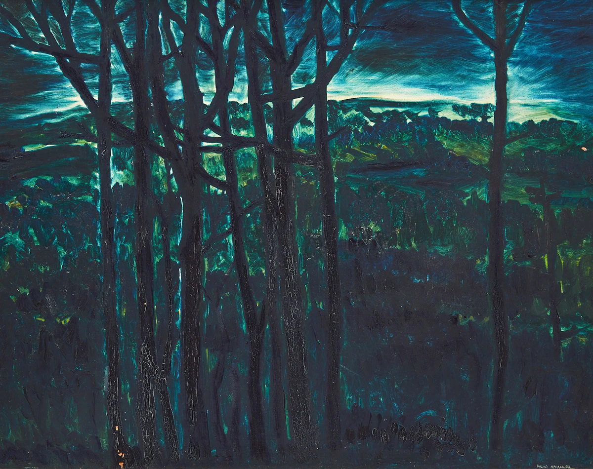 Kazuo Nakamura, Untitled Landscape , oil on board