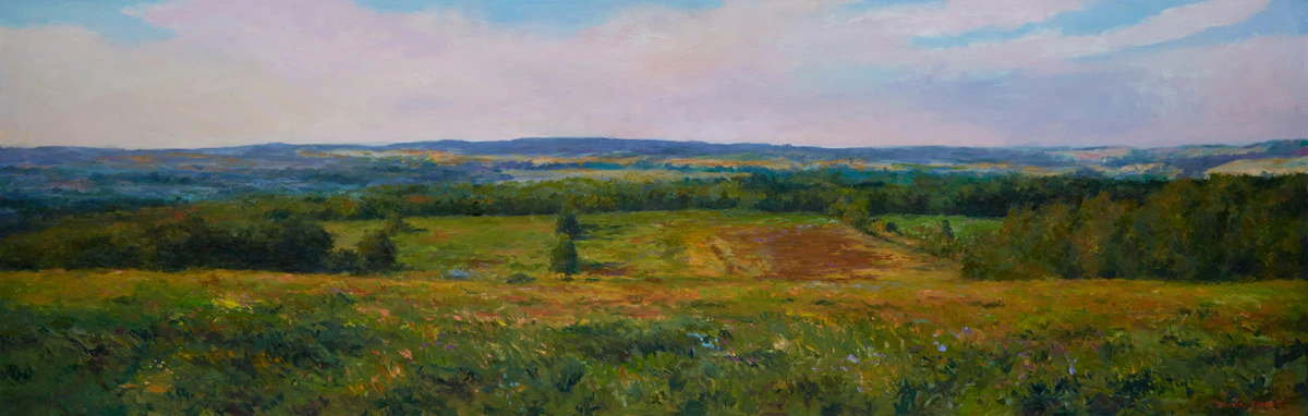 Douglas  Edwards, Norvels Field, acrylic on  canvas