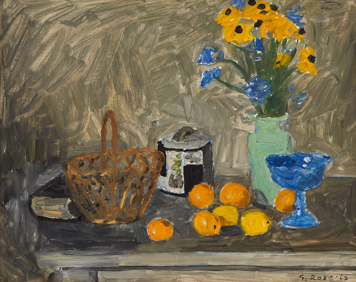 William Goodridge Roberts, Still Life, oil on board