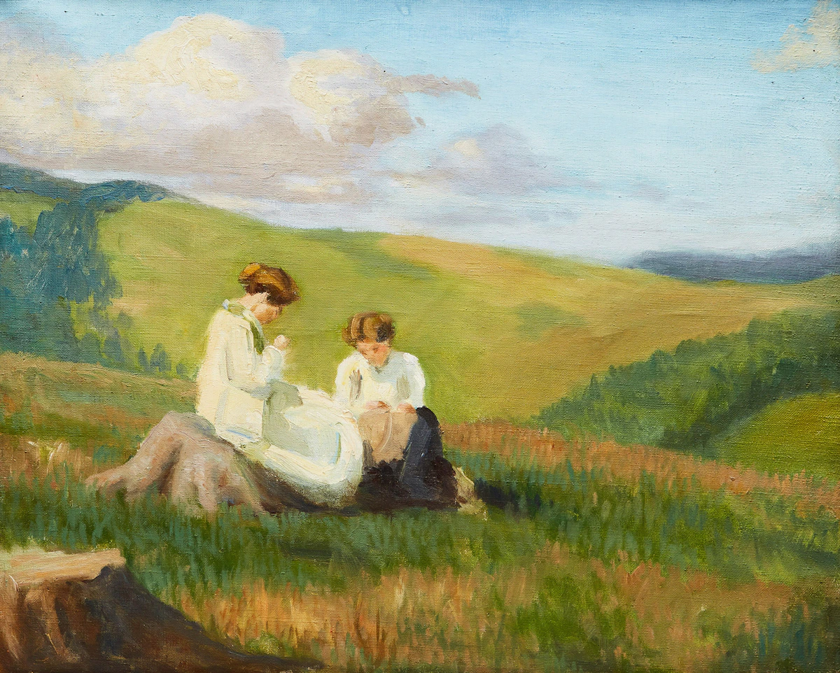 Beatrice Hagarty Robertson, A Quiet Moment, oil on canvas