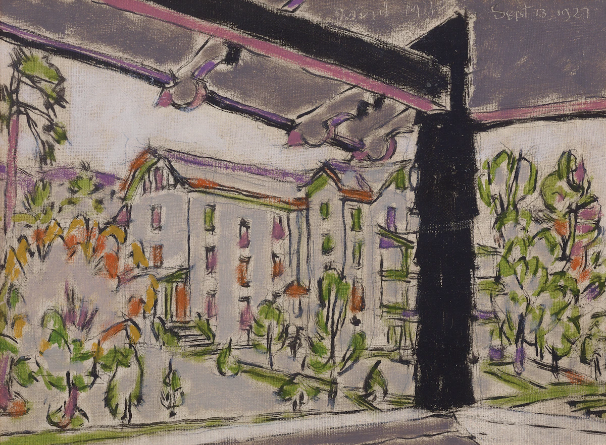 David Brown Milne, Under the Porch, oil on canvas, 1927