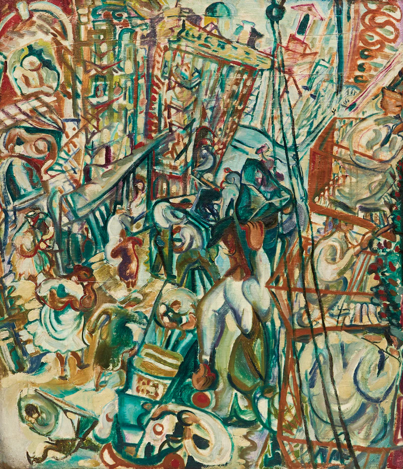Construction on E. 88th Street, NYC by Pegi Nicol MacLeod
