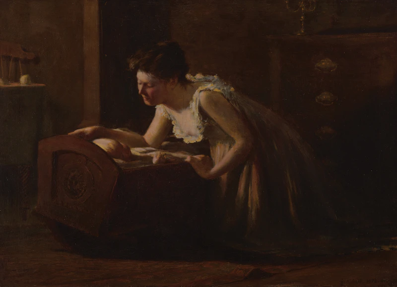 George Agnew Reid, Lullaby , oil on canvas