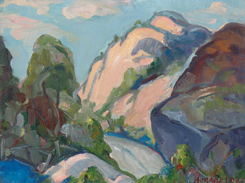 On the Way to Horseshoe Bay (Mountain Landscape) by Henrietta Mabel May