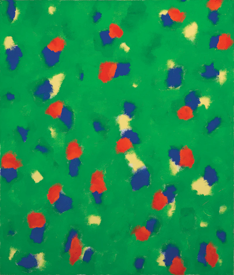 Gershon Iskowitz, Variation on Green #1, acrylic on canvas