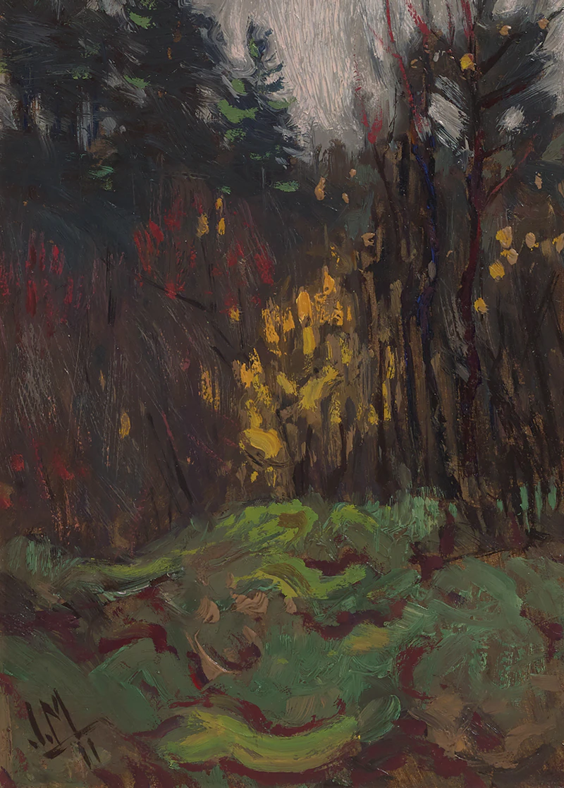 James Edward Hervey MacDonald, High Park, oil on board