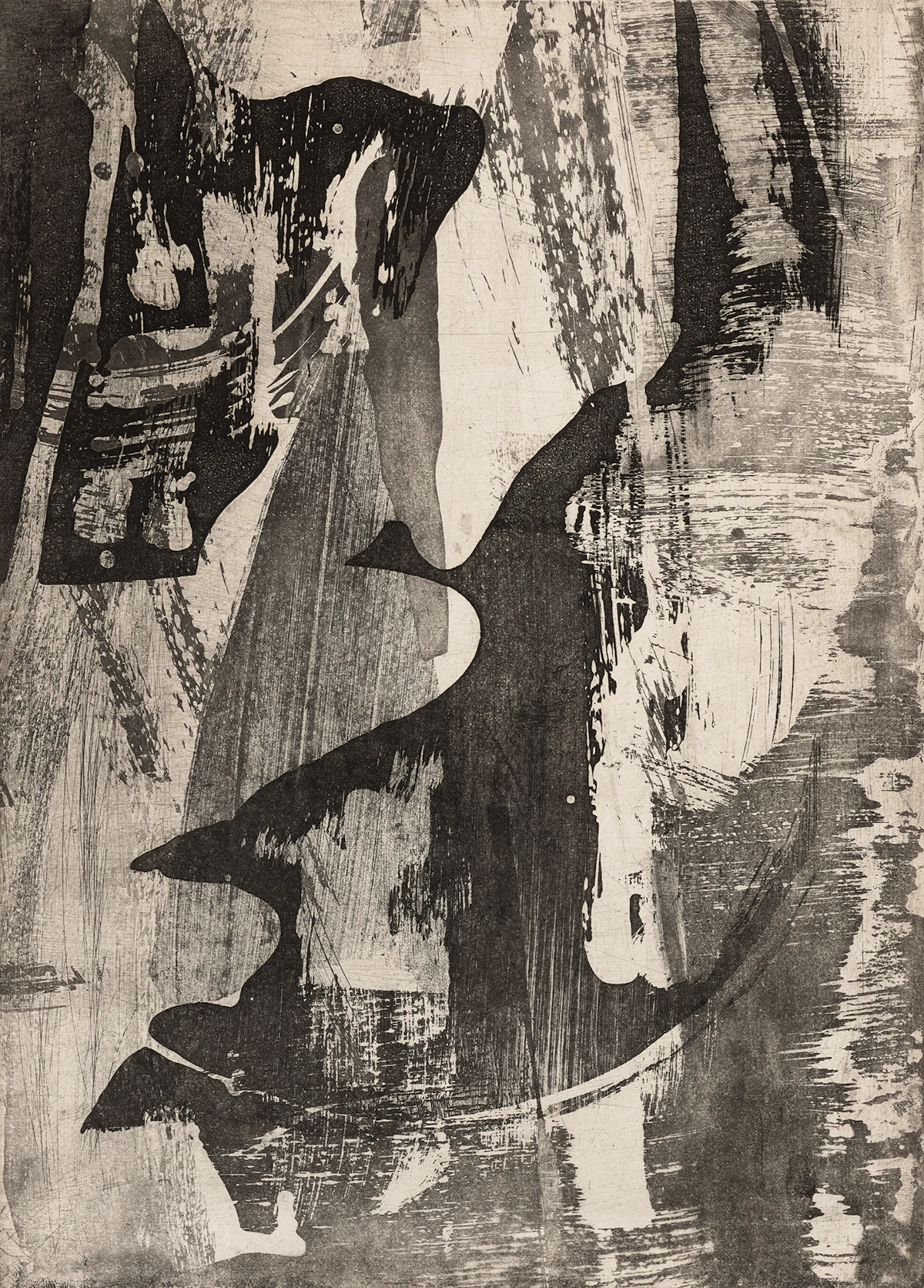 Marcelle Ferron, Sans titre, etching, 1959