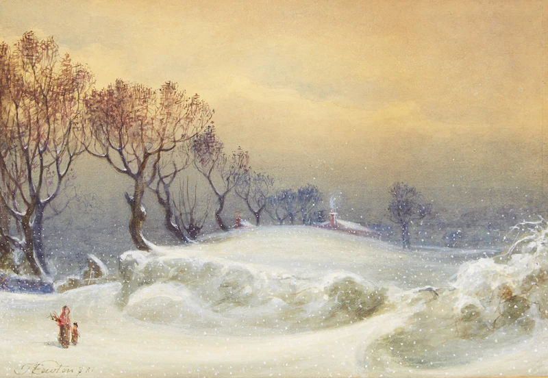 Snow, Hampstead Heath by John Edward Newton