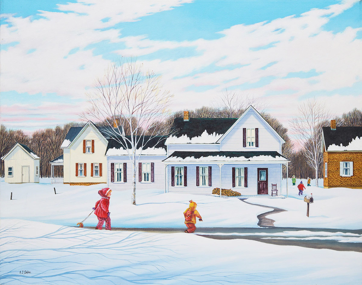 Anne J. Dalton, Winter Day , acrylic on canvas, 1998