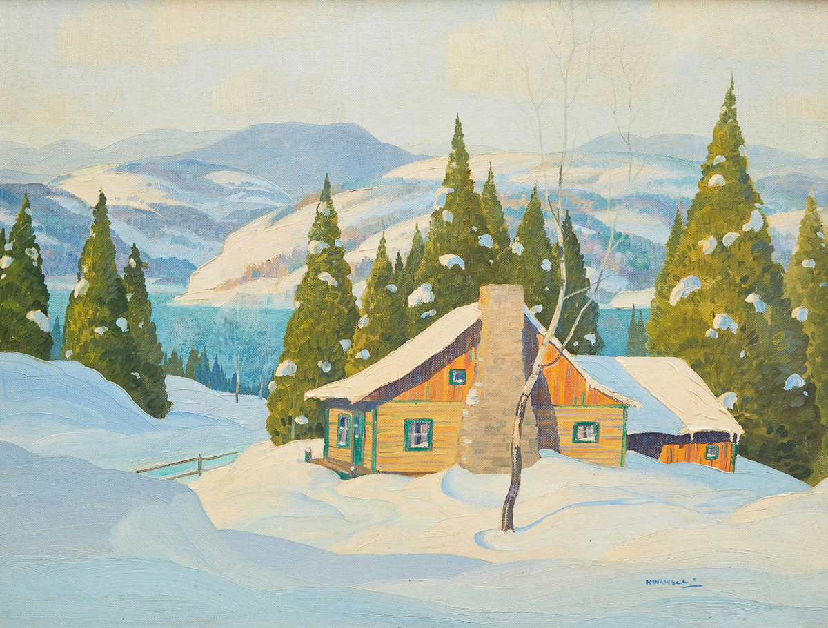 Graham Noble Norwell, Laurentian Dream, oil on canvas board, 1962