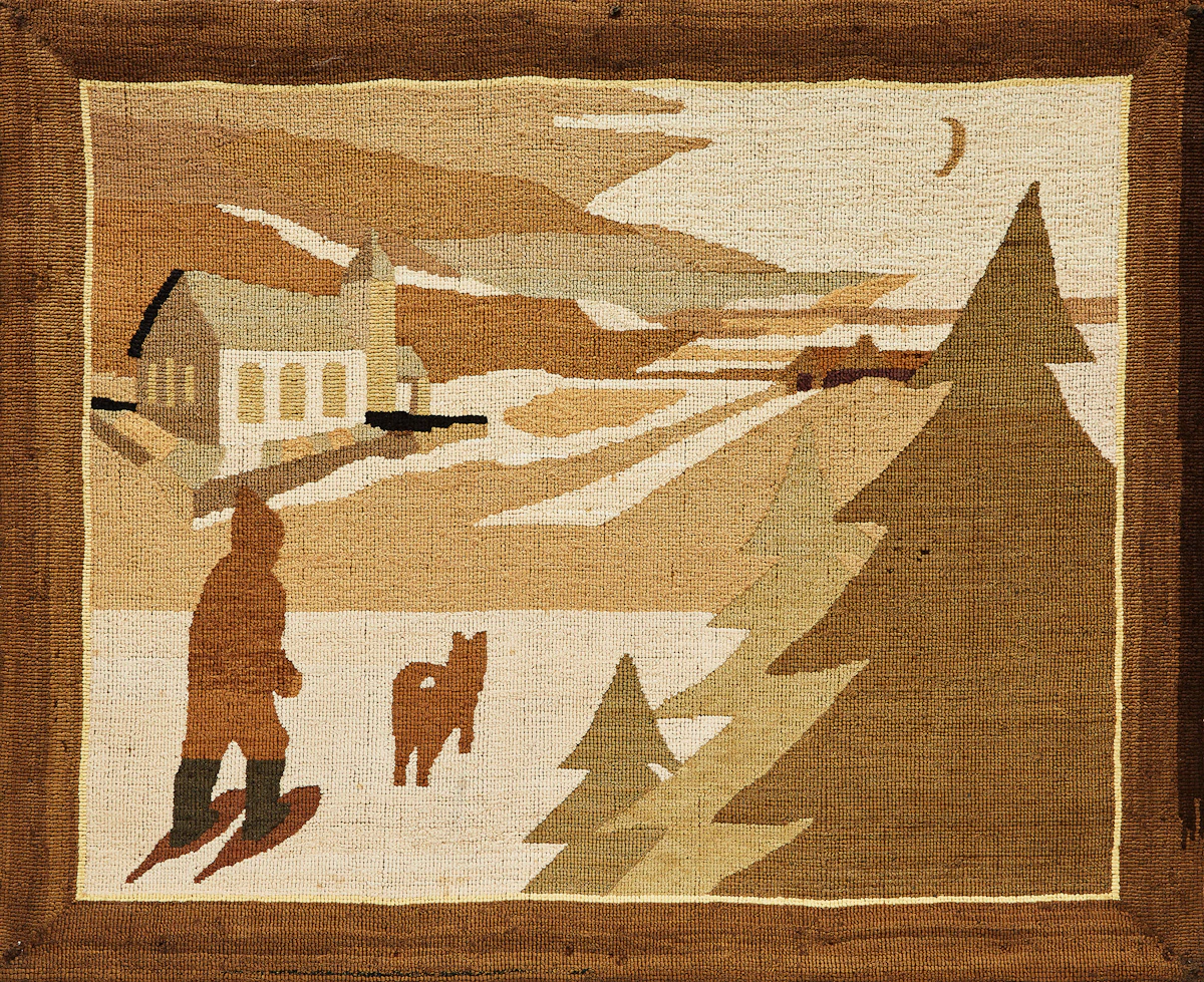 Grenfell Labrador Industries, Returning Home, hooked rug mat