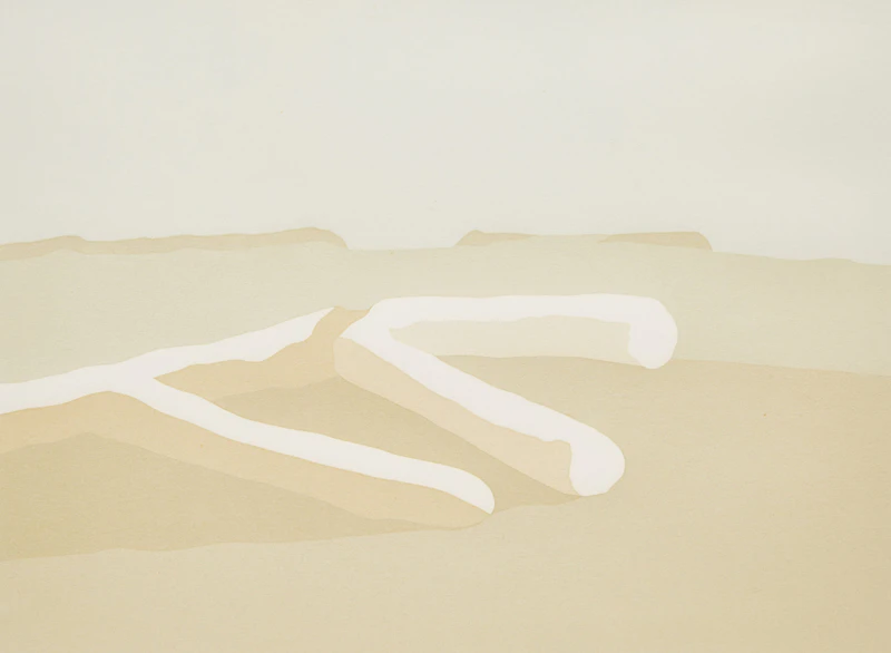 Toni Onley, China Beach; River Rock, two colour serigraphs