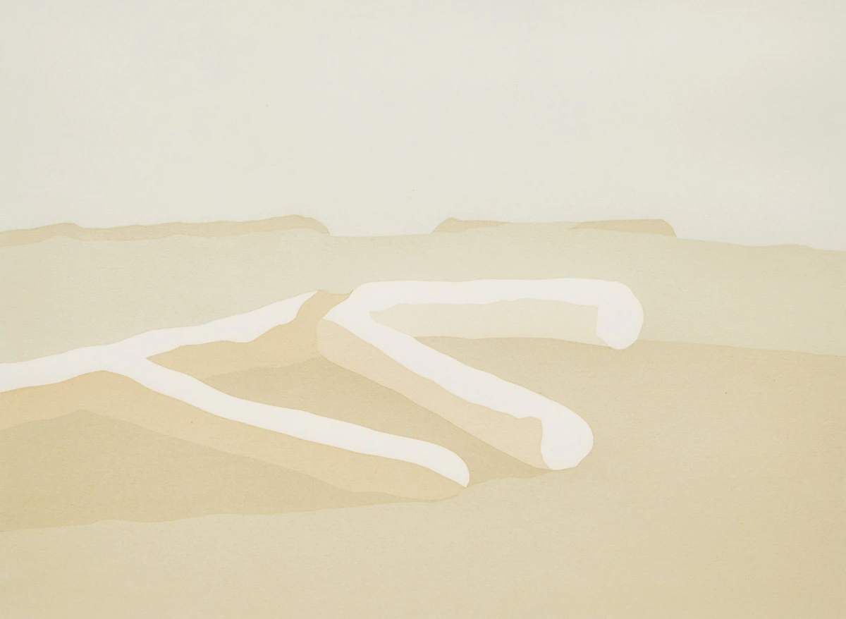 Toni Onley, China Beach; River Rock, two colour serigraphs