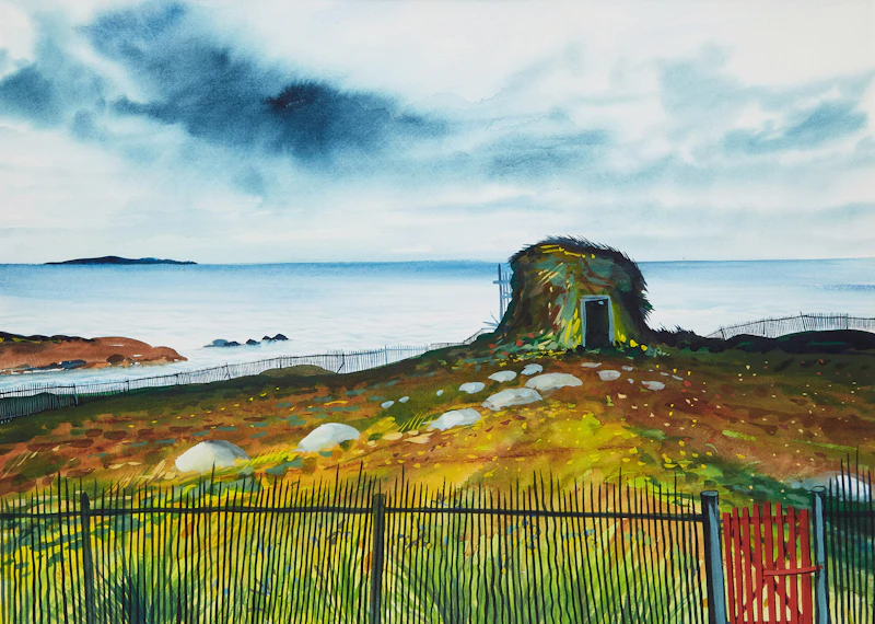 David Lloyd Blackwood, Cape Freels, watercolour