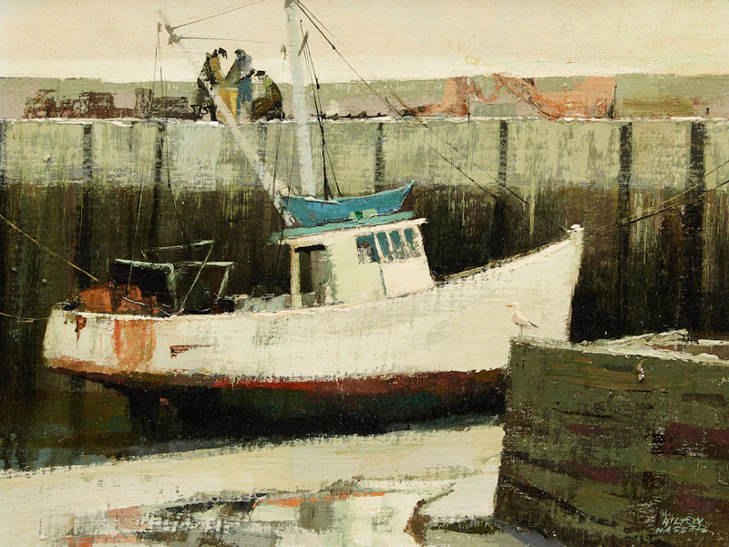 Hilton MacDonald Hassell, Low Tide, Parker’s Cove, N.S., acrylic on board