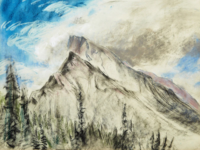 Mount Rundle by Joseph Francis Plaskett
