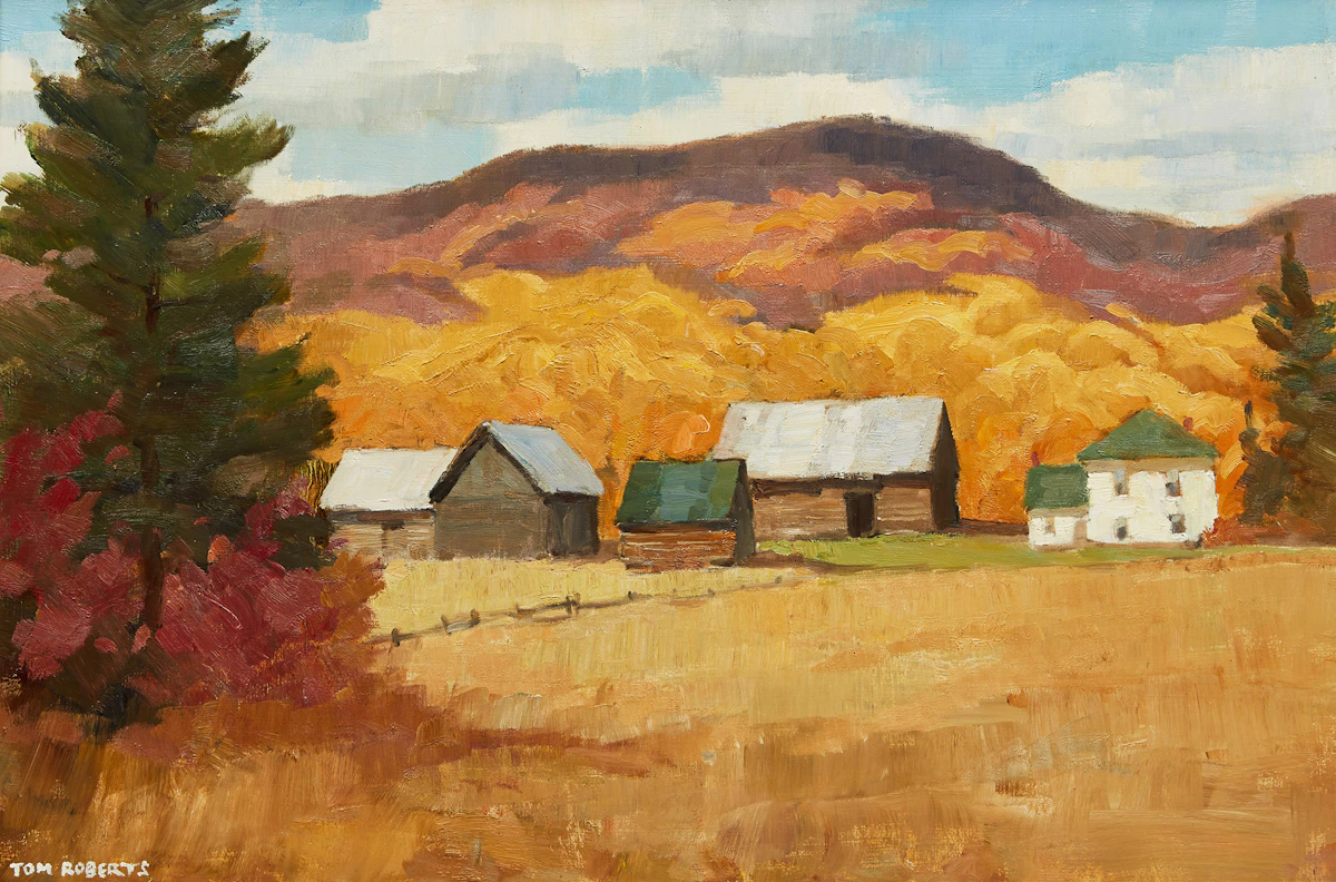 Thomas Keith Roberts, Barry’s Bay Farm, oil on board, 1980