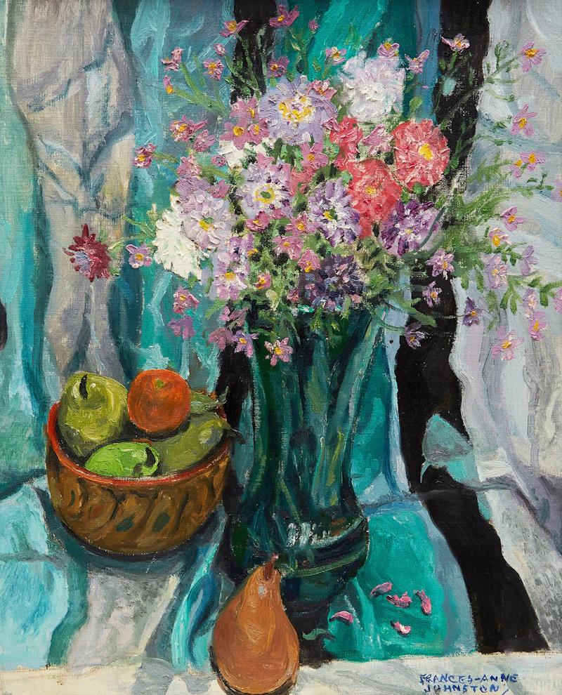 Mixed Flowers and Fruit by Frances Anne Johnston