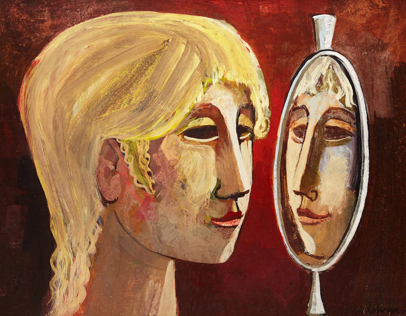 Femme Au Miroir/ La  Verite de la Vanité by Jesus Carlos De Vilallonga